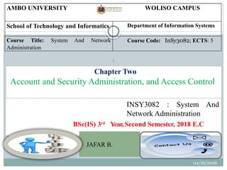 Comprehensive Guide to Account, Security, and Access Control in System ...