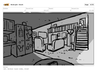 Scene
1
Duration
10:13
Panel
5
Duration
01:18
Notes
INT. MIDDLE CLASS HOME, NIGHT
Midnight Snack Page 5/55
 