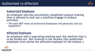 SnackCraft LOTO Authorized Training.pptx