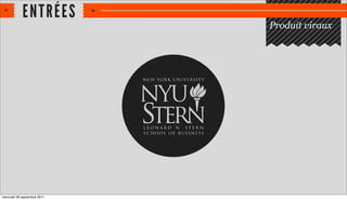 E NT RÉES
                             Produit viraux




mercredi 28 septembre 2011
 