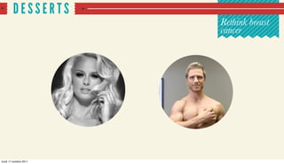 DESSERTS
                        Rethink breast
                        cancer




lundi 17 octobre 2011
 