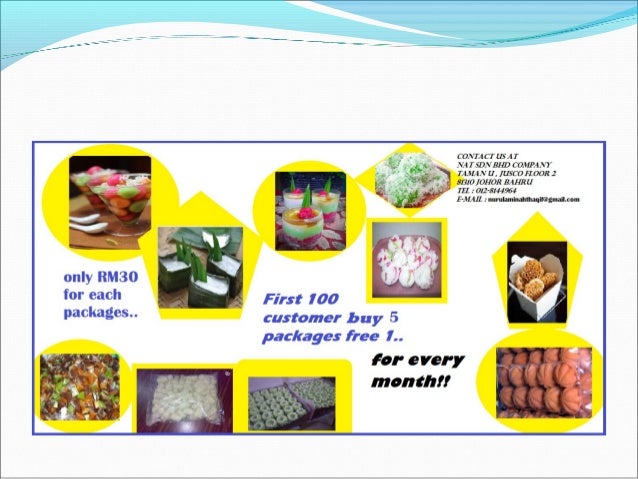 Presentation for traditional snacks