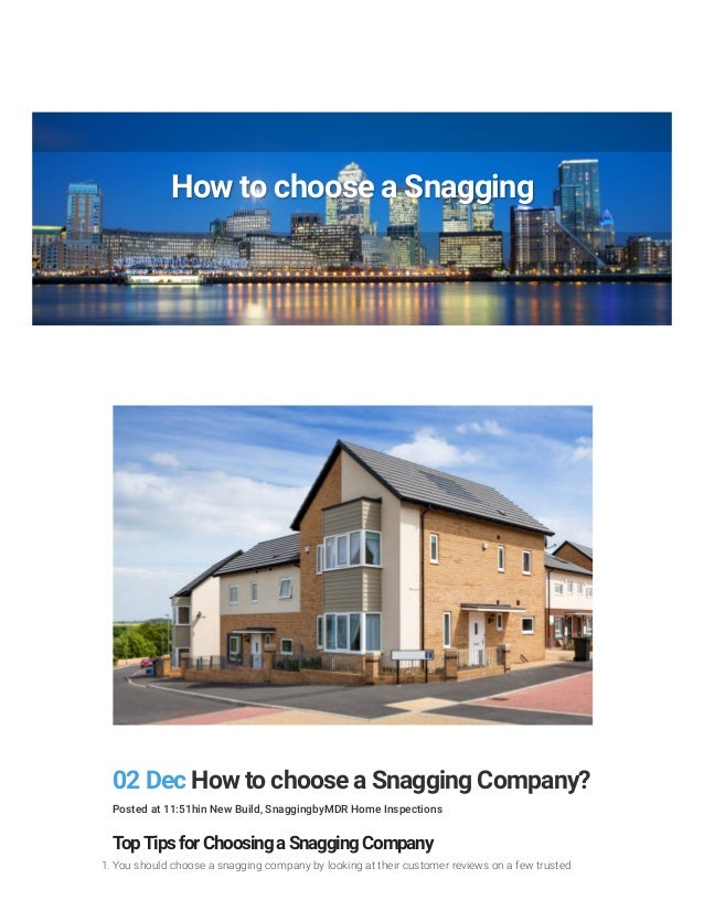 snagging company new house snagging