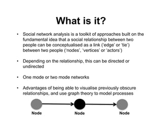 Social Network Analysis - an Introduction (minus the Maths) | PPTX