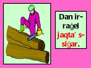Dan ir-ra ġ el  jaqta’ s-si ġ ar . 