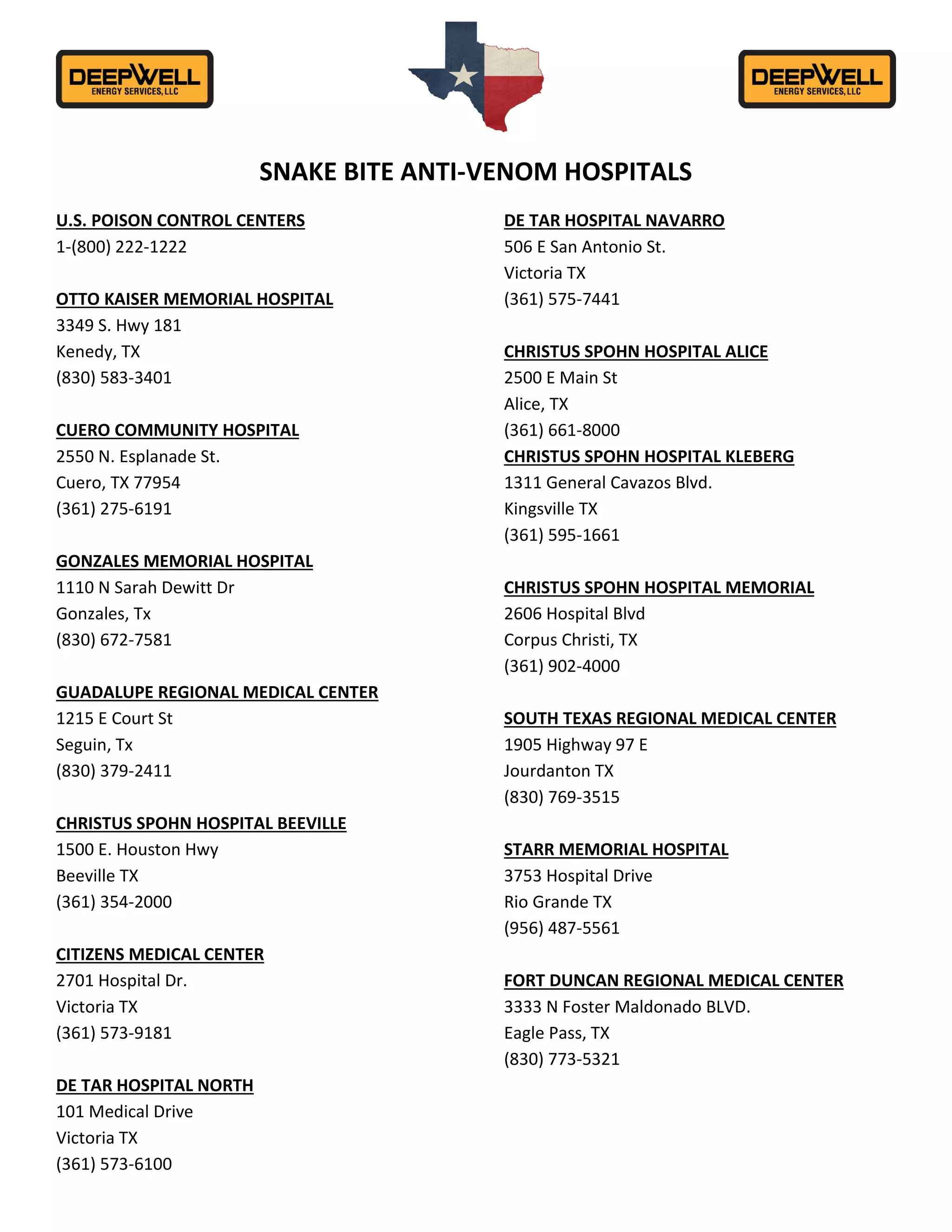 Snake antivenom hospitals (2021) PDF