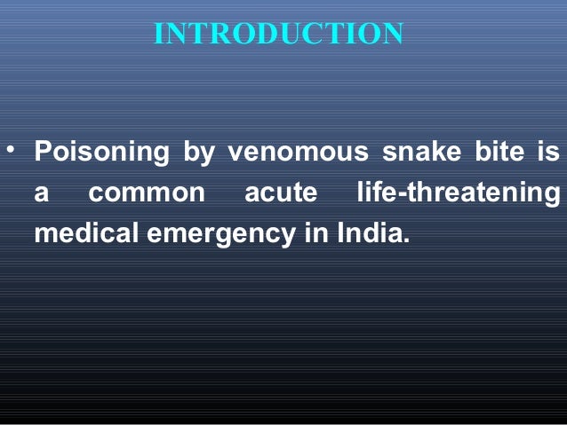 Snake bite management in Pediatrics – DR. TRYNAADH