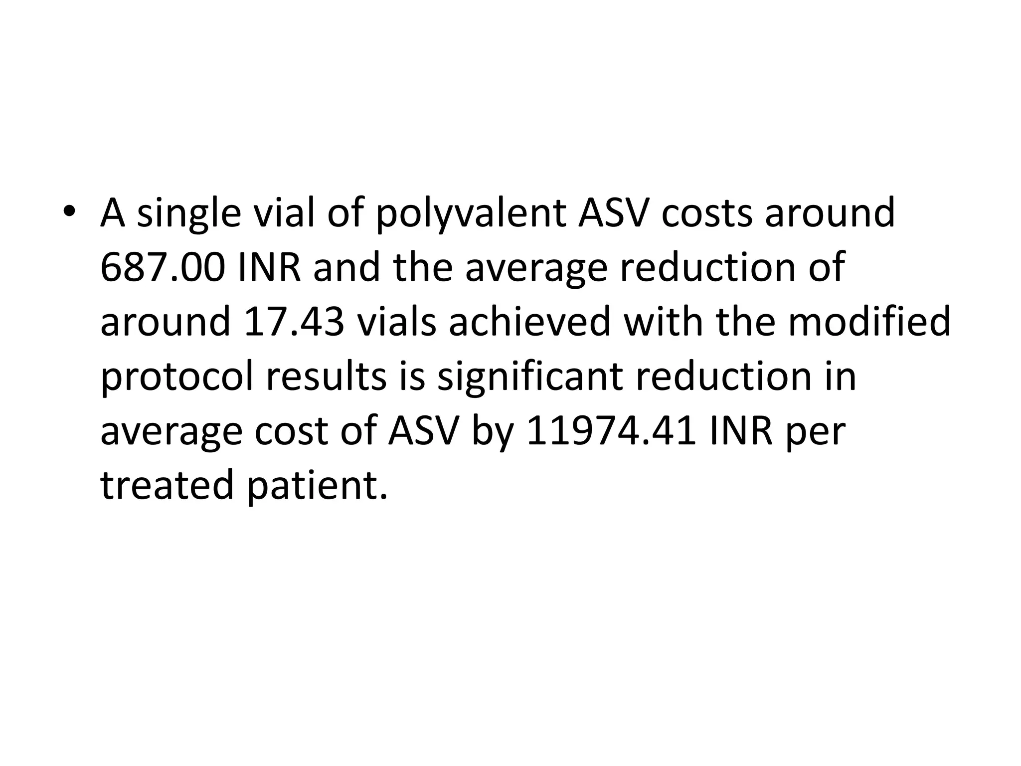 Snake bite - ASV Protocols and Management - Antisnake Venom | PPTX