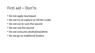 SNAKE BITE – Basics and Management Final.pptx