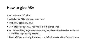 Asv Inj SNAKE BITE – Basics and Management Final.pptx