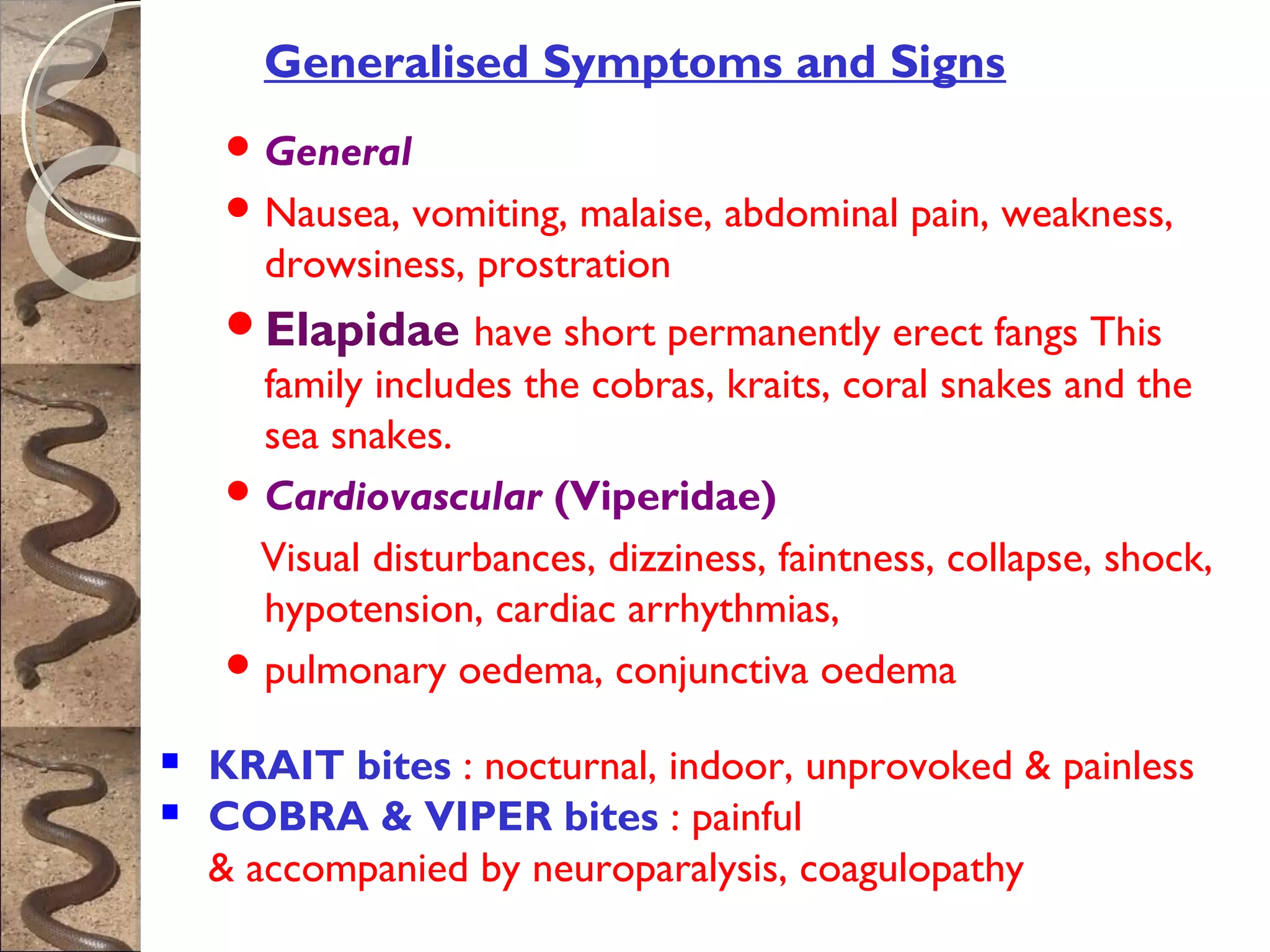 First aid on snake bite | PPT