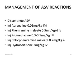 Asv Inj Snake bite protocol | PPTX