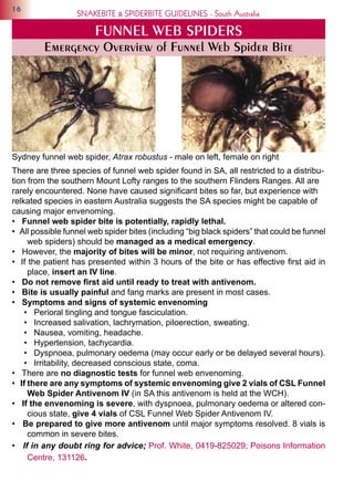 Snakebite spiderbiteguidelinessa sa-health08(1) | PDF