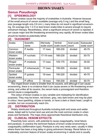 Snake Health Check Guide.pdf Snakebite spiderbiteguidelinessa sa-health08(1) | PDF