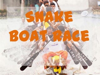 Snake Boat
     Race
  Snake
Boat Race
 