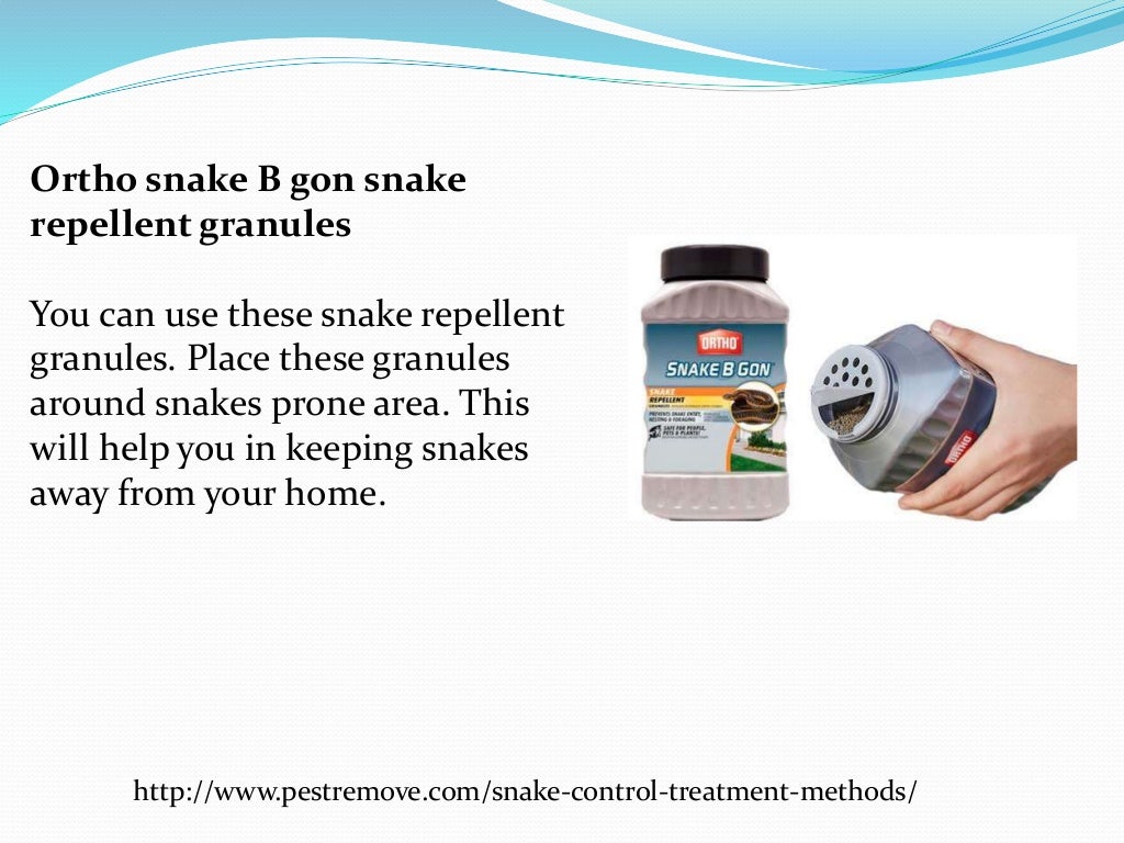 Snake control treatment methods