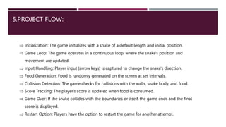 PowerPoint Presentation For Snake Game Project In Java | PPT