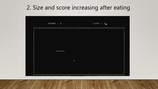 Snake Game using computer graphics in c and c++ | PPTX