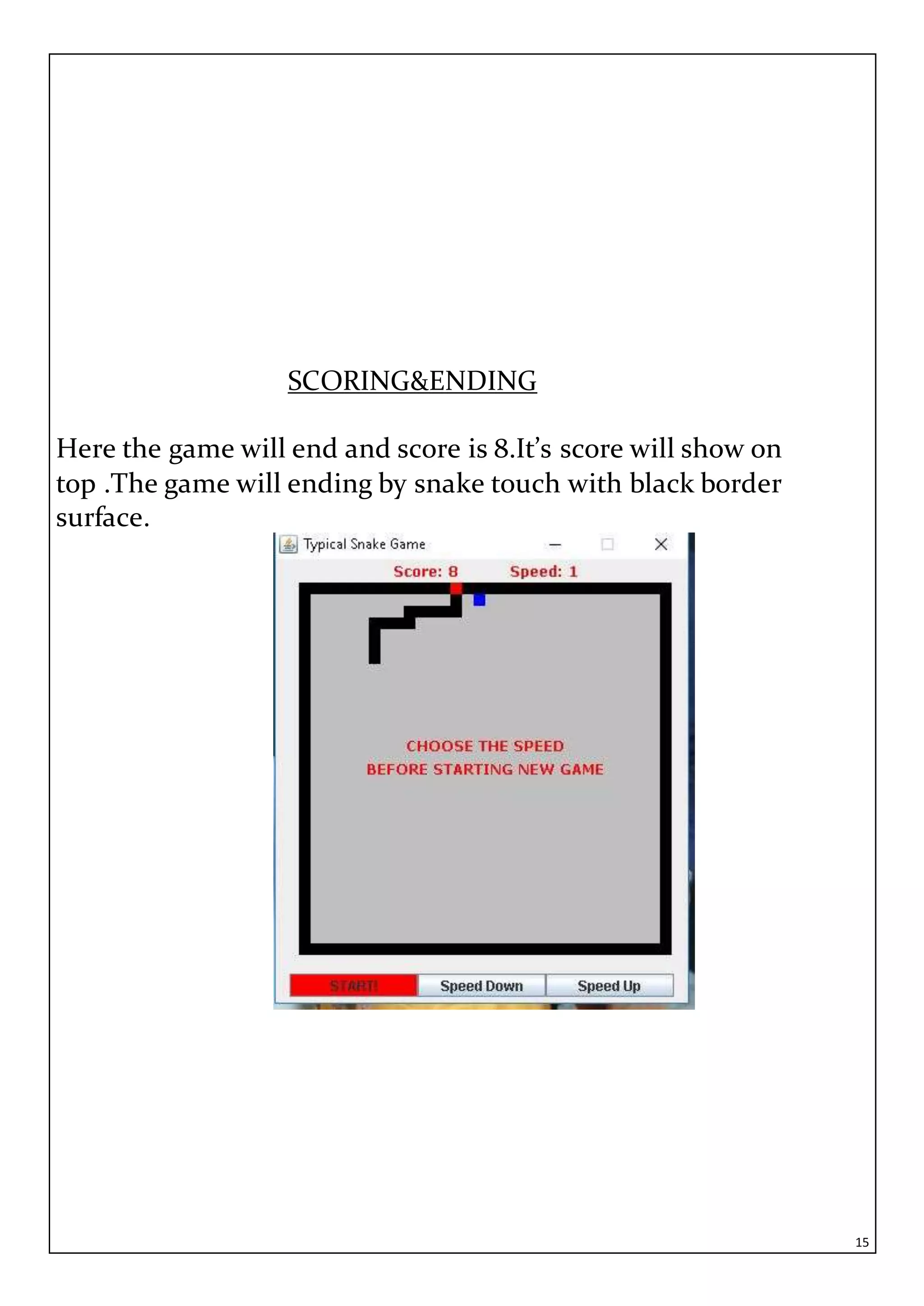 Snake project report