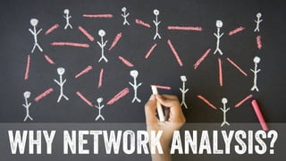 WHY NETWORK ANALYSIS? 
 