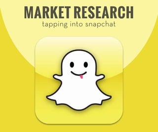 MARKET RESEARCH
tapping into snapchat
 