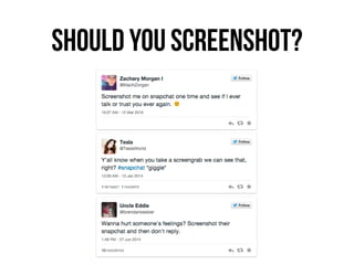 SHould you screenshot?
 