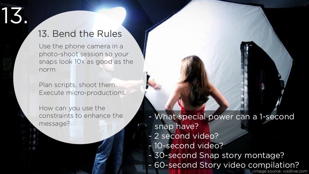 13. Bend the Rules Use