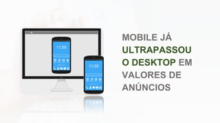 MOBILE JÁ
ULTRAPASSOU
O DESKTOP EM
VALORES DE
ANÚNCIOS
 