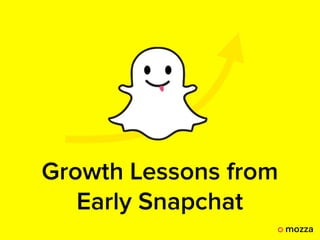 Growth Lessons from
Early Snapchat
 