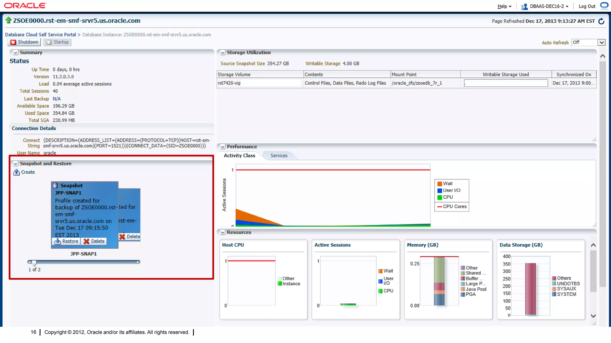 16
Copyright © 2012, Oracle and/or its affiliates. All rights reserved.
