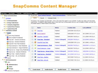 SnapComms Content Manager 