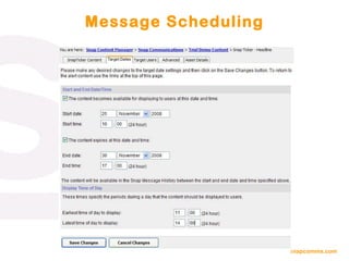 Message Scheduling 