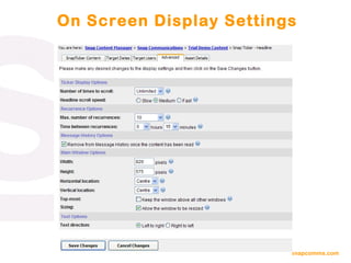 On Screen Display Settings 