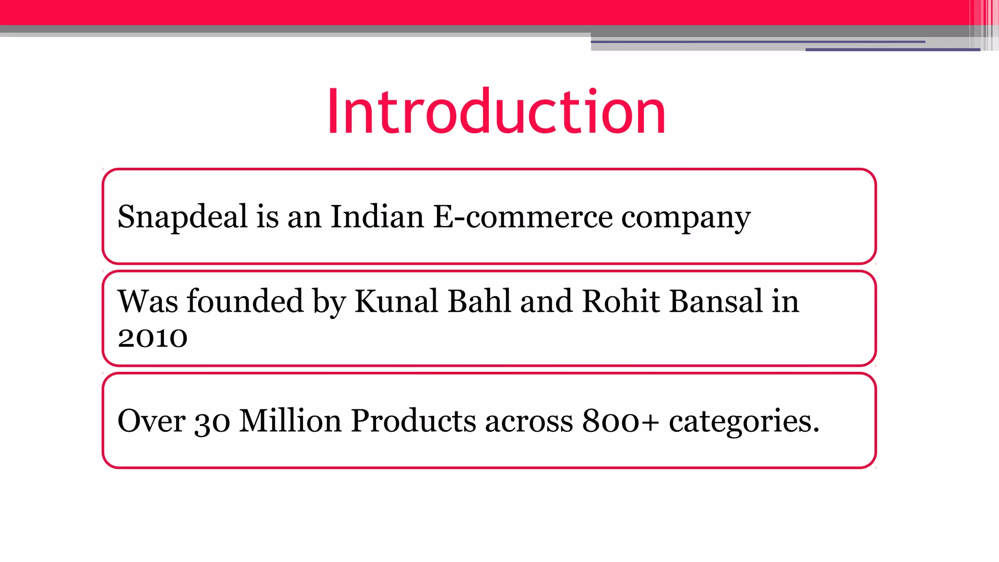 Snap deal- Building a brand image | PPT