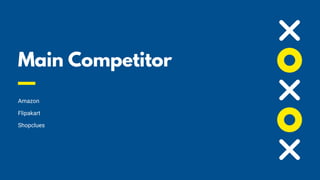 Main Competitor
Amazon
Flipakart
Shopclues
 