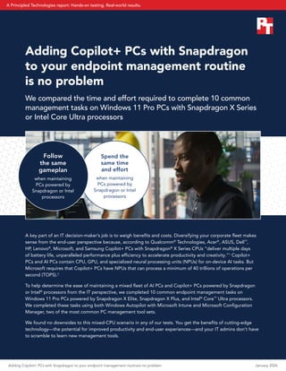 Adding Copilot+ PCs with Snapdragon to your endpoint management routine ...