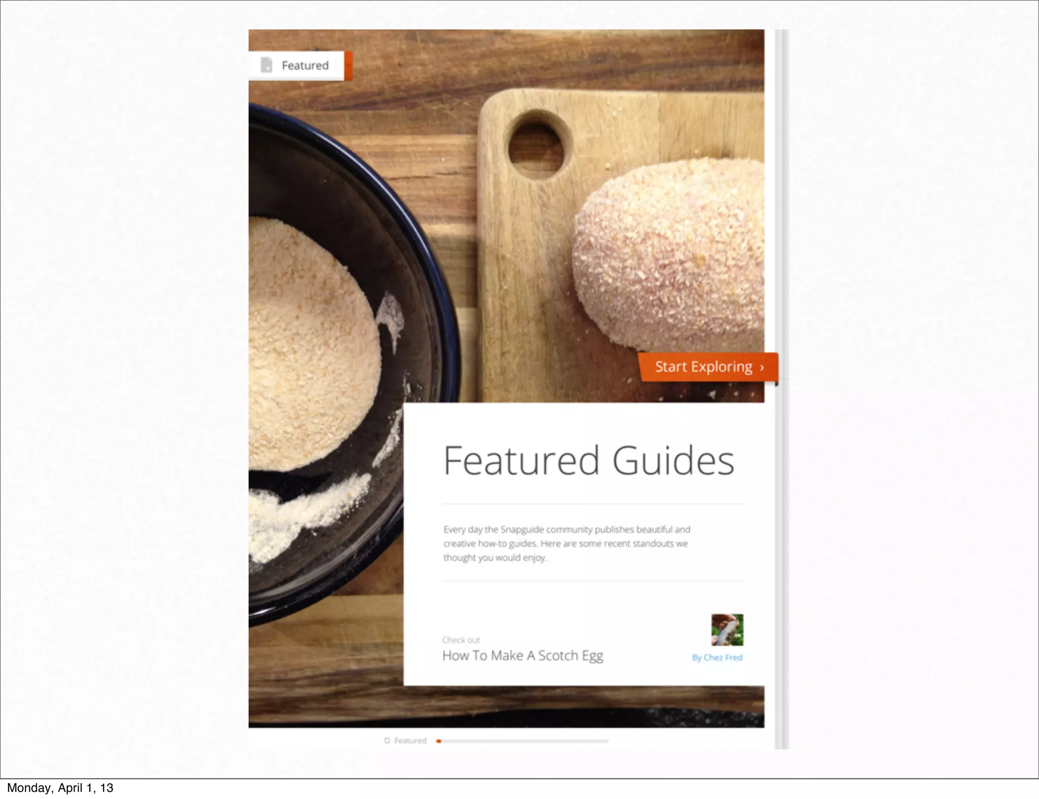 daniel@snapguide.com • conﬁdential do not distribute



Monday, April 1, 13
 