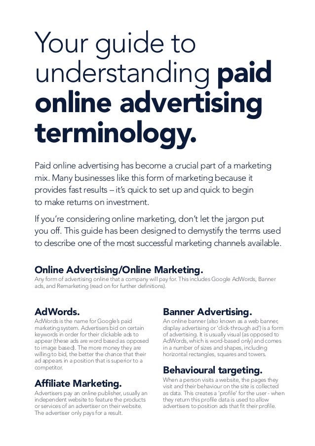 Snap Your Guide To Understanding Paid Online Advertising Terminology