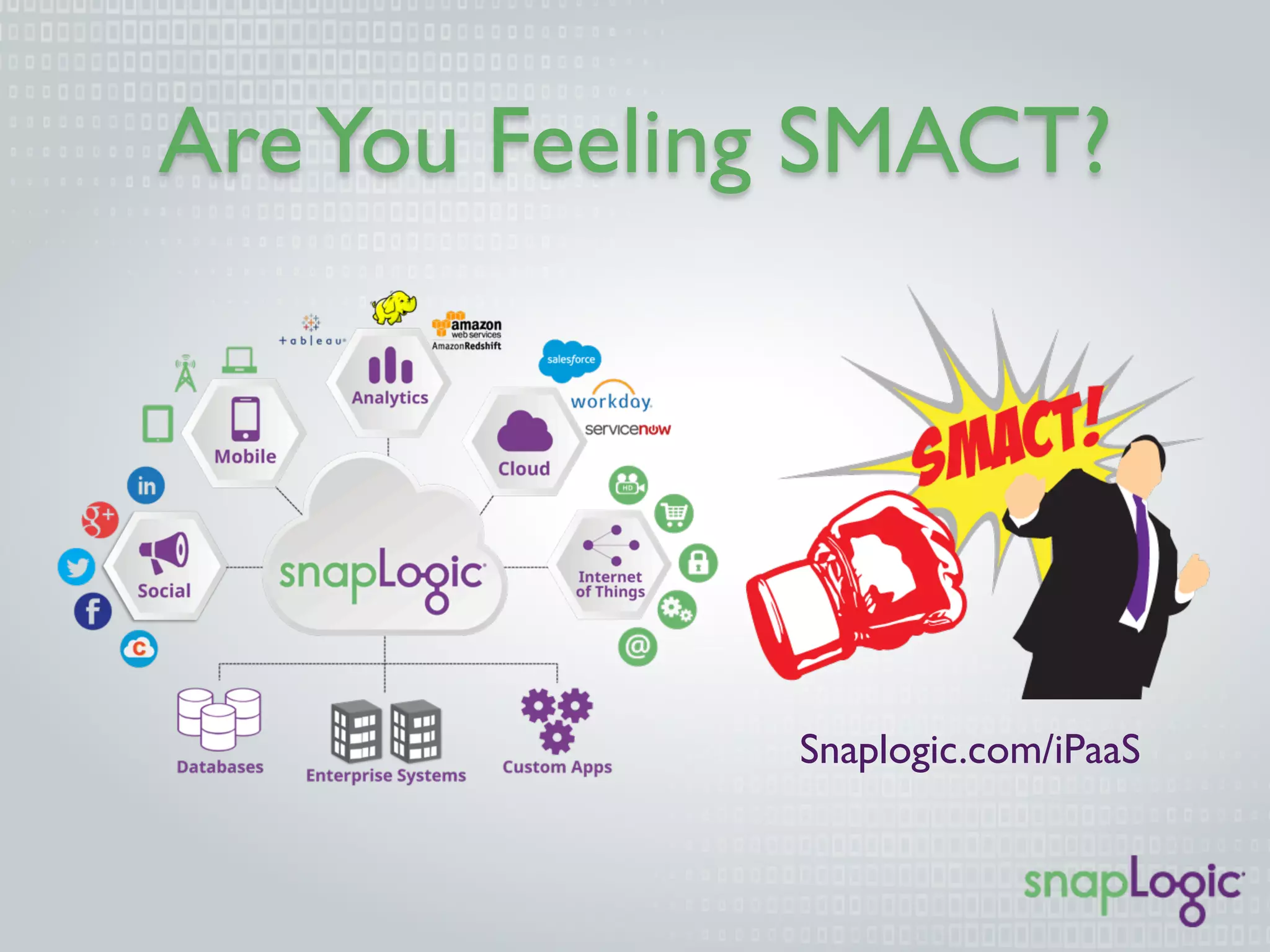 SnapLogic Overview Are You Feeling SMACT? PPT