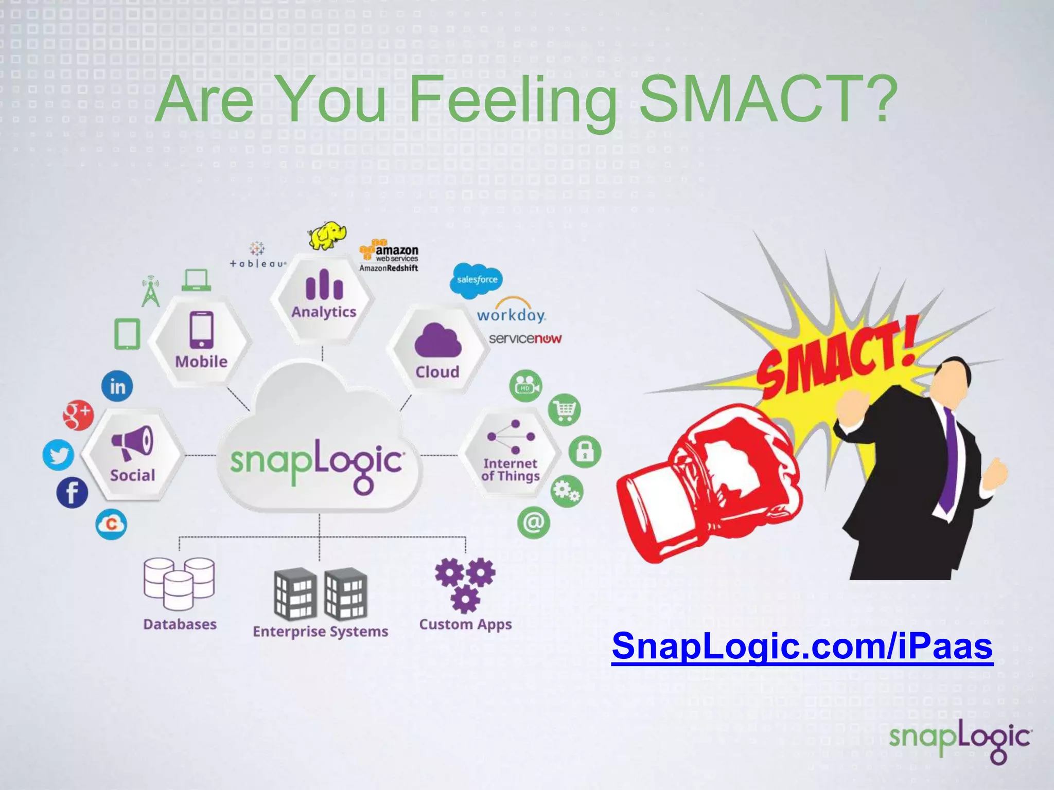 Are You Feeling SMACT? 
Snaplogic.com/iPaaS 
 