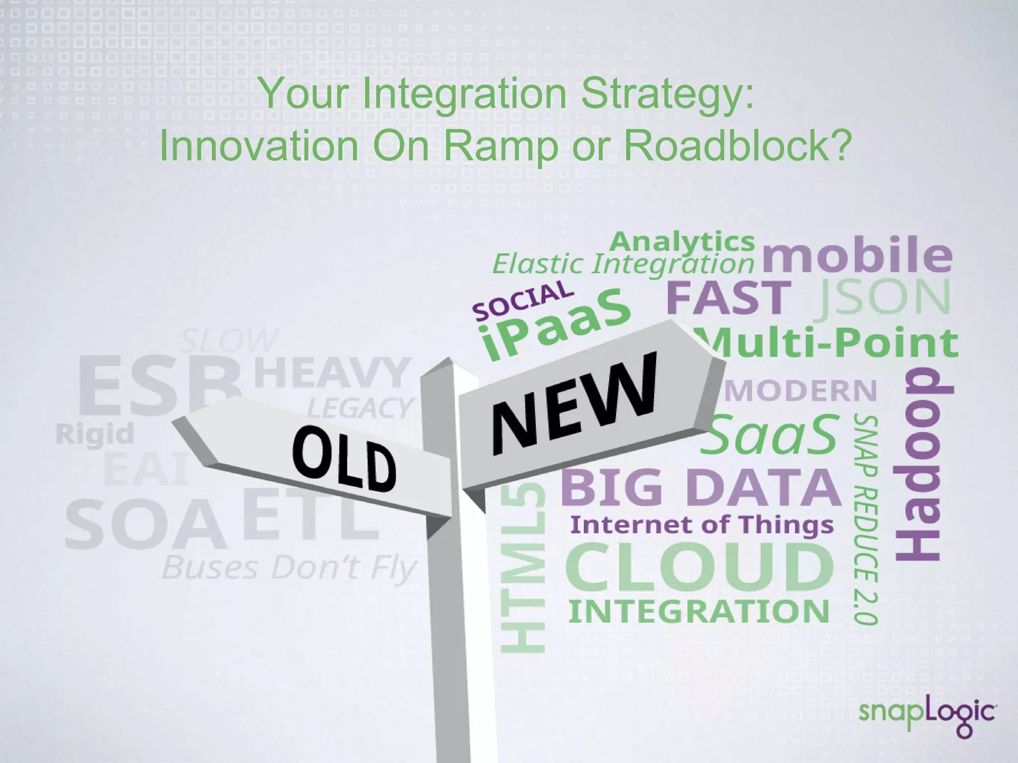 Two Critical Questions for Enterprise IT 
“Cloudification” ! 
Which Apps to Move to 
the Cloud and When? 
“Data Gravity”! 
Will Data Reside Behind the Firewall 
or in the Cloud? 
CRM! 
HRMS! ITSM! 
SCM! 
? 
Analytics! 
? 
ERP? 
 