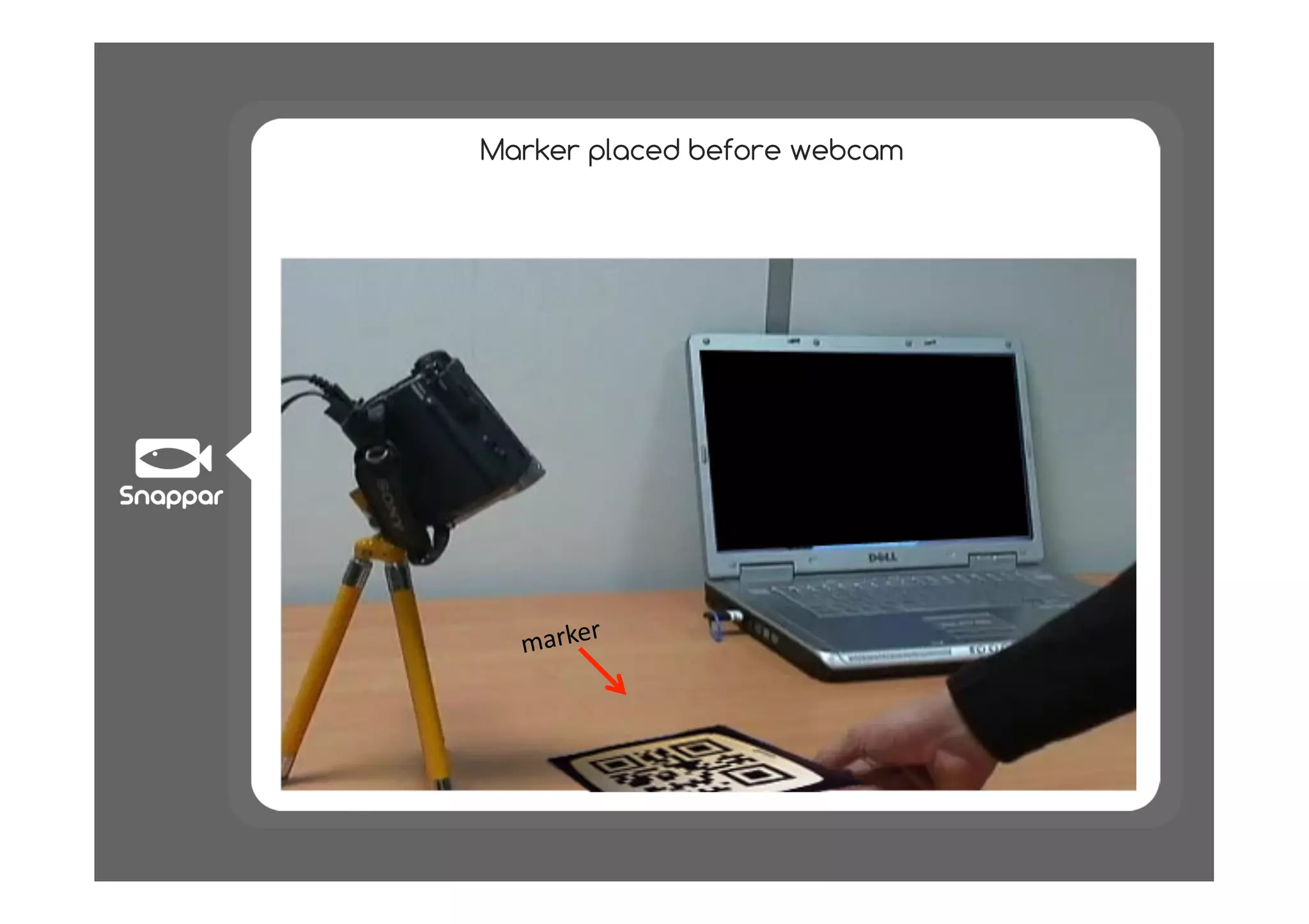 Marker placed before webcam




       #&
  !"#$%
 