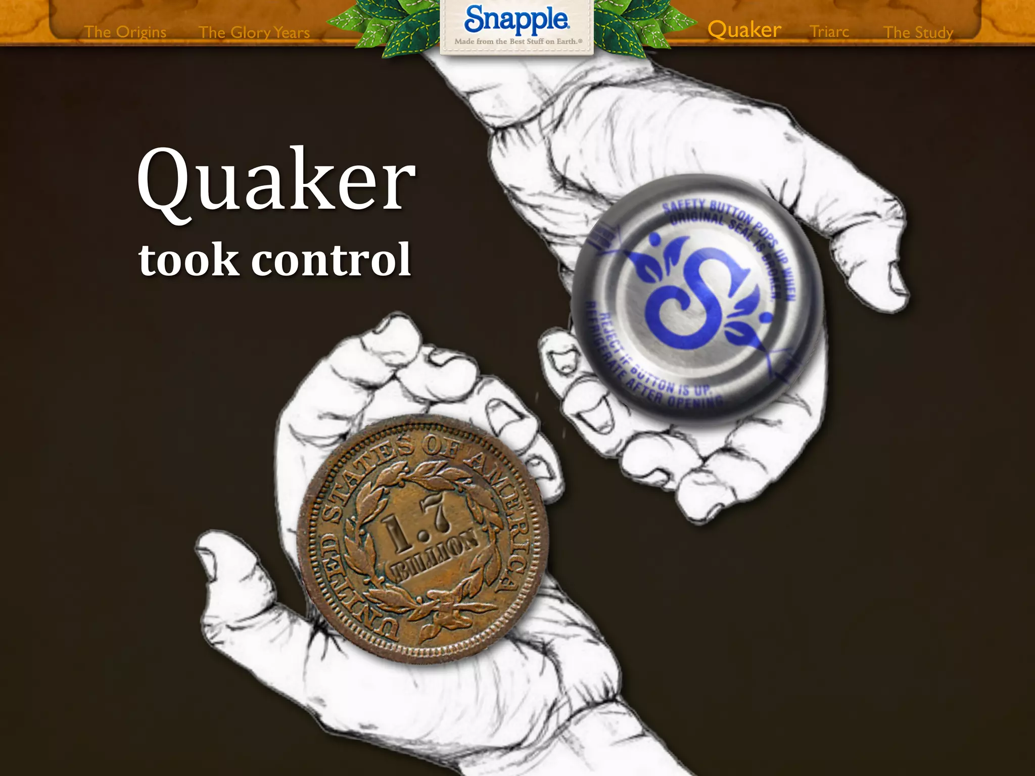 Quaker0
took8control8
The GloryYears Quaker The StudyTriarcThe Origins
 