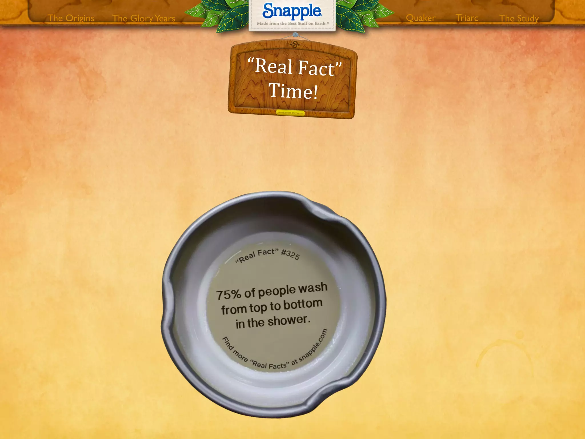 The GloryYears Quaker The StudyTriarcThe Origins
“Real0Fact”
Time!
 