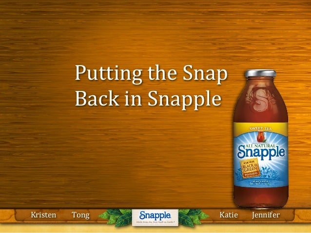 Snapple case study pdf picture