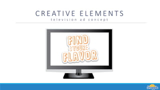C R E AT I V E E L E M E N T S
t e l e v i s i o n a d c o n c e p t
 