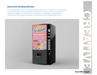 Snapple Display Snapple NSAC 2016 | PDF