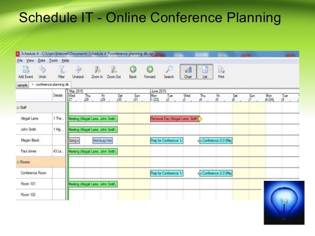 schedule in powerpoint