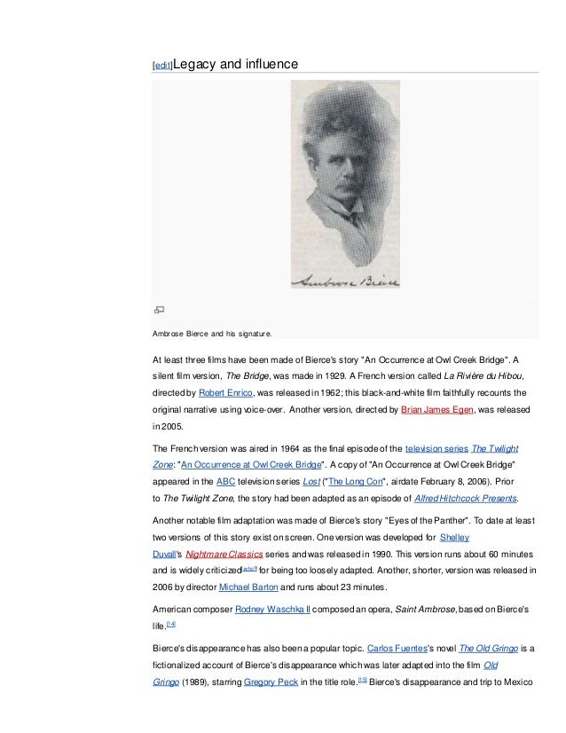 an analysis of writing styles and motives of ambrose gwinnet bierce Ambrose bierce, an occurrence at owl creek bridge ambrose gwinnet bierce was born in horse although his writing became a serious importance in his life. an analysis of writing styles and motives of ambrose gwinnet bierce Ambrose bierce, an occurrence at owl creek bridge ambrose gwinnet bierce was born in horse although his writing became a serious importance in his life.