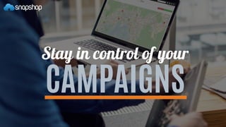 Stay in control of your
CAMPAIGNS
 